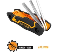 Набор восьмигранных ключей складной DINGQI HEX, размеры: 1.5/2/2.5/3/4/5/6/8 17006