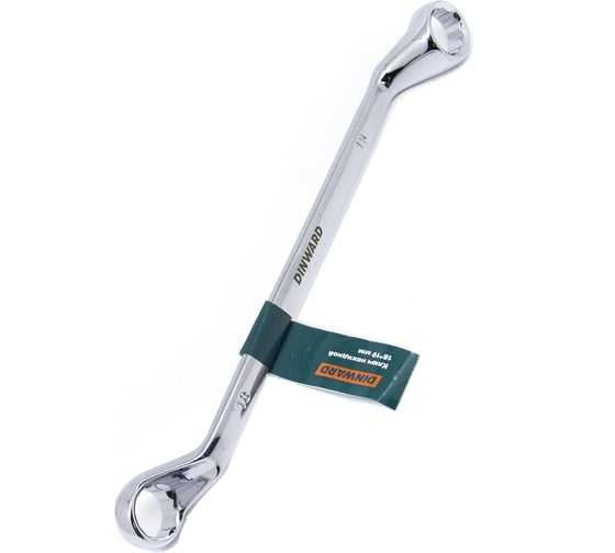 Ключ накидной DINWARD 18х19 мм, CrV, эллиптическая форма 746099v