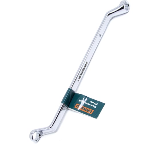 Ключ накидной DINWARD 8х9 мм, CrV, эллиптическая форма 746102v