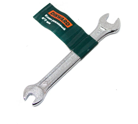 Ключ рожковый DINWARD 6*7 CrV эллипт.форма 746115v