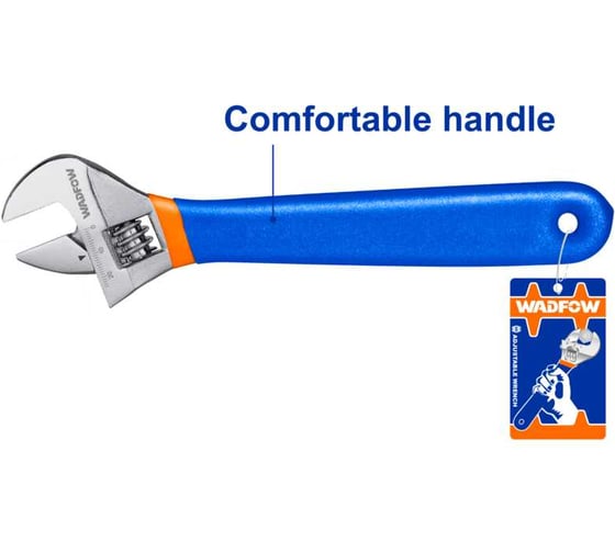 Ключ разводной WADFOW 150 мм, 0-19,2 мм 10/120 WAW5106