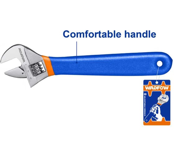 Ключ разводной WADFOW 250 мм, 0-30 мм 6/24 WAW5110