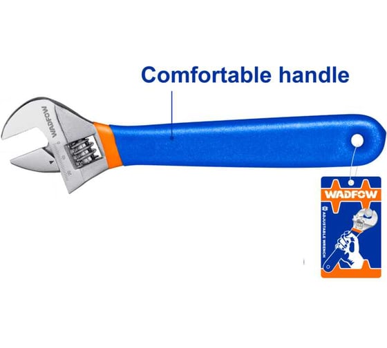 Ключ разводной WADFOW 200 мм, 0-24 мм 6/36 WAW5108
