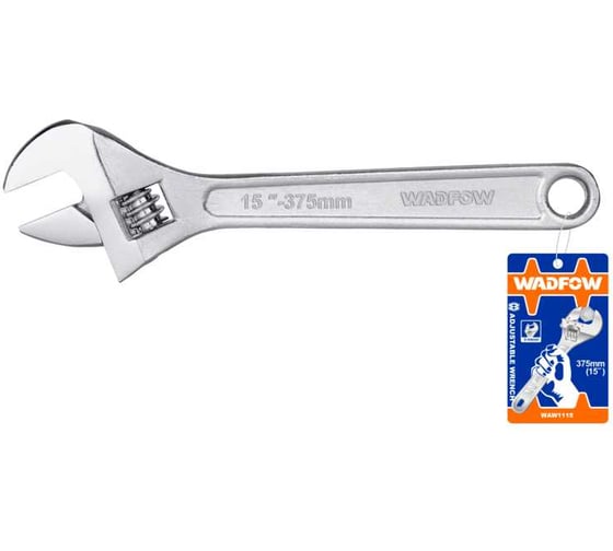 Ключ разводной WADFOW 375 мм, 0-44 мм 2/16 WAW1115