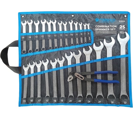 Набор ключей комбинированных Forsage 25 предметов F-5251P+1(67094)