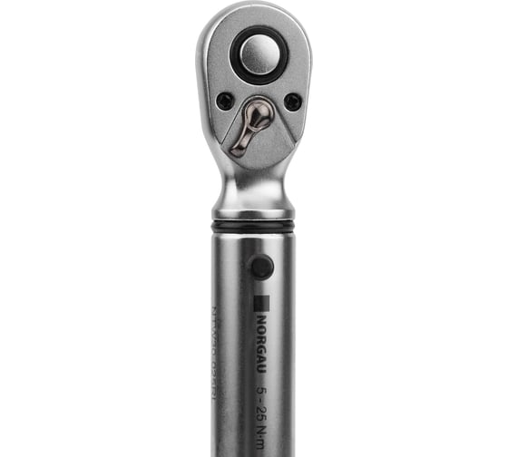 Динамометрический ключ NORGAU предельный с трещоткой 1/4" 5-25 Нм, тип NTW30-025RL 051109005