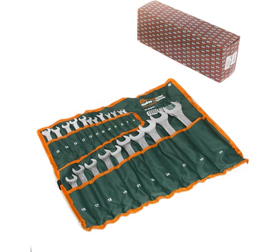 Набор ключей комбинированных DINWARD 22 шт (6-32мм) CrV в сумке 746360v
