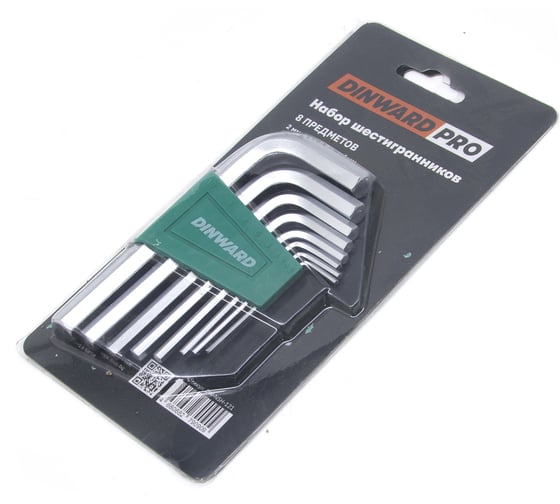 Набор шестигранников DINWARD 8 шт (2-10мм) 746370v