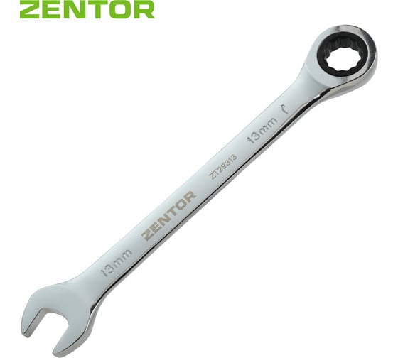 Ключ гаечный с храповым механизмом 13мм, Zentor ZT29313