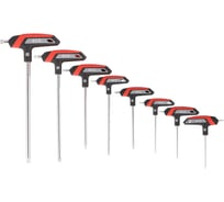 Набор ключей P.I.T. TORX ADVANCE (8 шт, Т-образная рукоятка, 2 стержня, Torx, Cr-V) HHEW03-T008