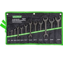 Набор ключей рожковых ForsLine 12 предметов FL-5122P BLACK(67585)