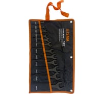 Набор ключей рожковых ISMA 12 предметов ISMA-5122P BLACK(67579)