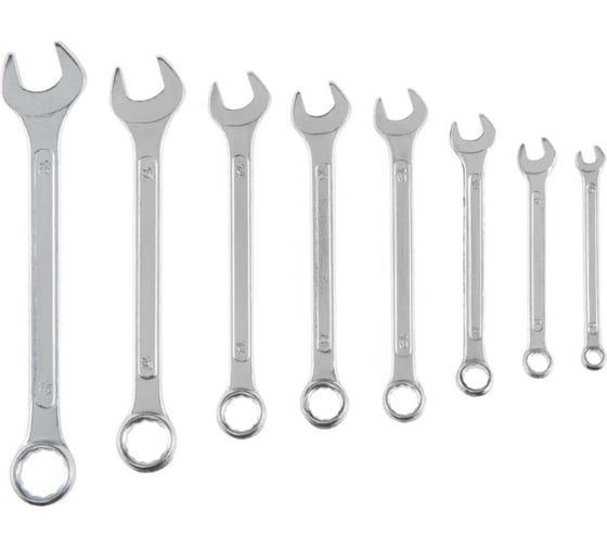 Набор комбинированных ключей Top Tools , 6-19 мм, 8 шт. 35D360