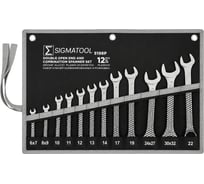 Набор ключей комбинированных и рожковых SIGMATOOL 12 предметов Sigmatool-5198(67877)