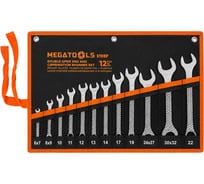 Набор ключей комбинированных и рожковых MEGATOOLS 12 предметов MT-5198(67876)