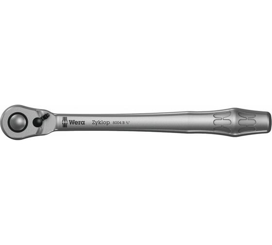 Ключ трещотка WERA 8004 B Zyklop Metal переключение реверса, привод 3/8" WE-004034