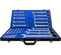 Набор комбинированных ключей HASKYY с трещоткой 6-32 мм в кейсе 22 предмета CAMR-16