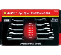 Набор ключей AmPro рожковых, 6 предметов 8-19мм T40590
