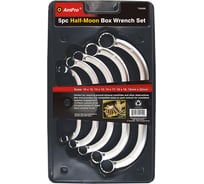Набор ключей AmPro накидных Полумесяц, 5 предметов, 10-22мм, T42450