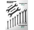 Набор ключей комбинированный 12пр. FORS&TUNE FORSandTUNE-5198 BLACK(68305) 5