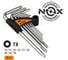 Набор ключей Nox угловых TORX 9 шт. №10-50 средней длины, хром-ван. сталь 556911 1