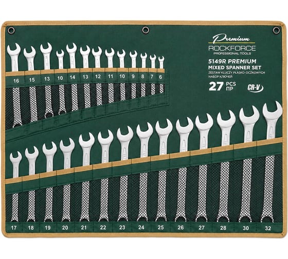 Набор ключей Rockforce 27пр RF-5149R PREMIUM(66255)