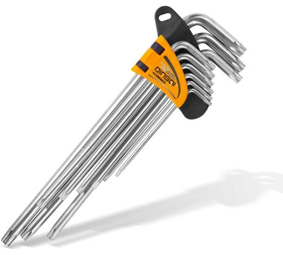 Набор коротких ключей DINGQI Torx Key 9 шт. (T10-T50) 17123A