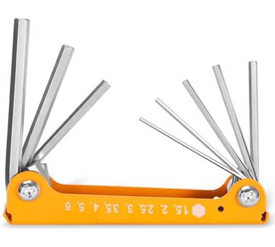 Набор ключей шестигранных DINGQI Hex Key 8 шт. (1.5-6 мм) 17002