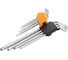 Набор ключей TOLSEN Industrial Torx/Torx с отверстием, T10-T50, CrV, двухкомп. рук, 8 пр, метал. подставка 20063 1