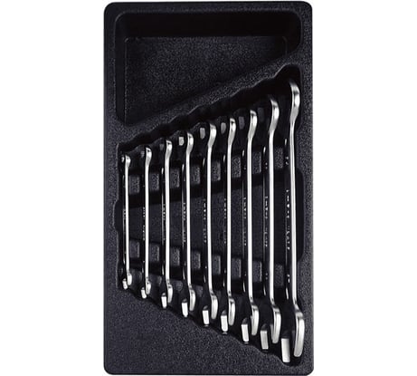 Набор рожковых ключей AmPro 9 предметов в ложементе 6-27мм T40593