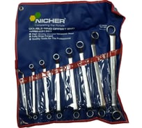 Набор накидных ключей NICHER 75 градусов 8шт 27-900M-S8C-NR