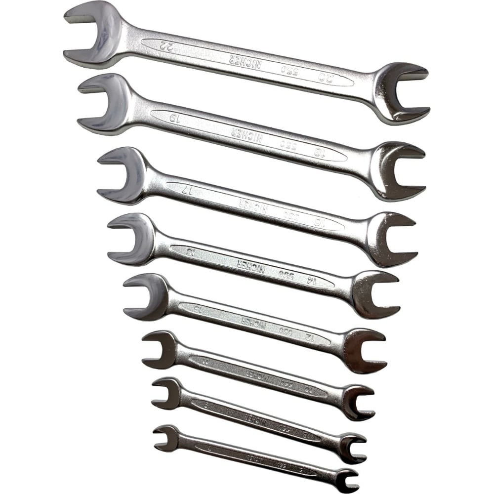 Набор рожковых ключей NICHER 8 шт 27-550M-S8C-NR - выгодная цена ...