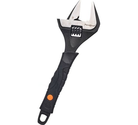 Разводной ключ Ремоколор двухкомпонентная рукоятка, тонкие губки, 200 мм, макс 0-39 мм 43-1-520