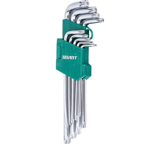 Набор ключей ВОЛАТ Torx T10-T50 9 предметов длинных 11020-09