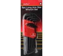 Набор Г-образных ключей AmPro TORX удлиненных, 9 предметов T73089