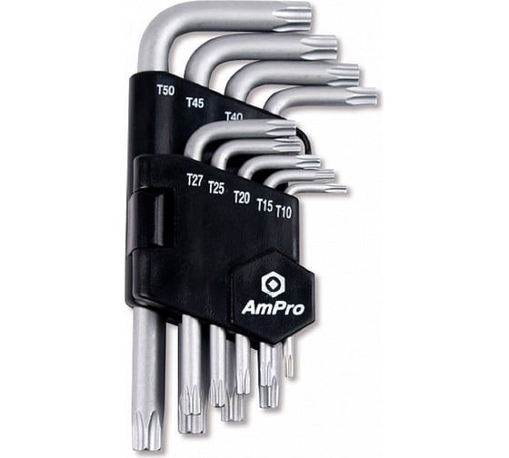 Набор Г-образных ключей AmPro TORX 9 предметов T22924 1