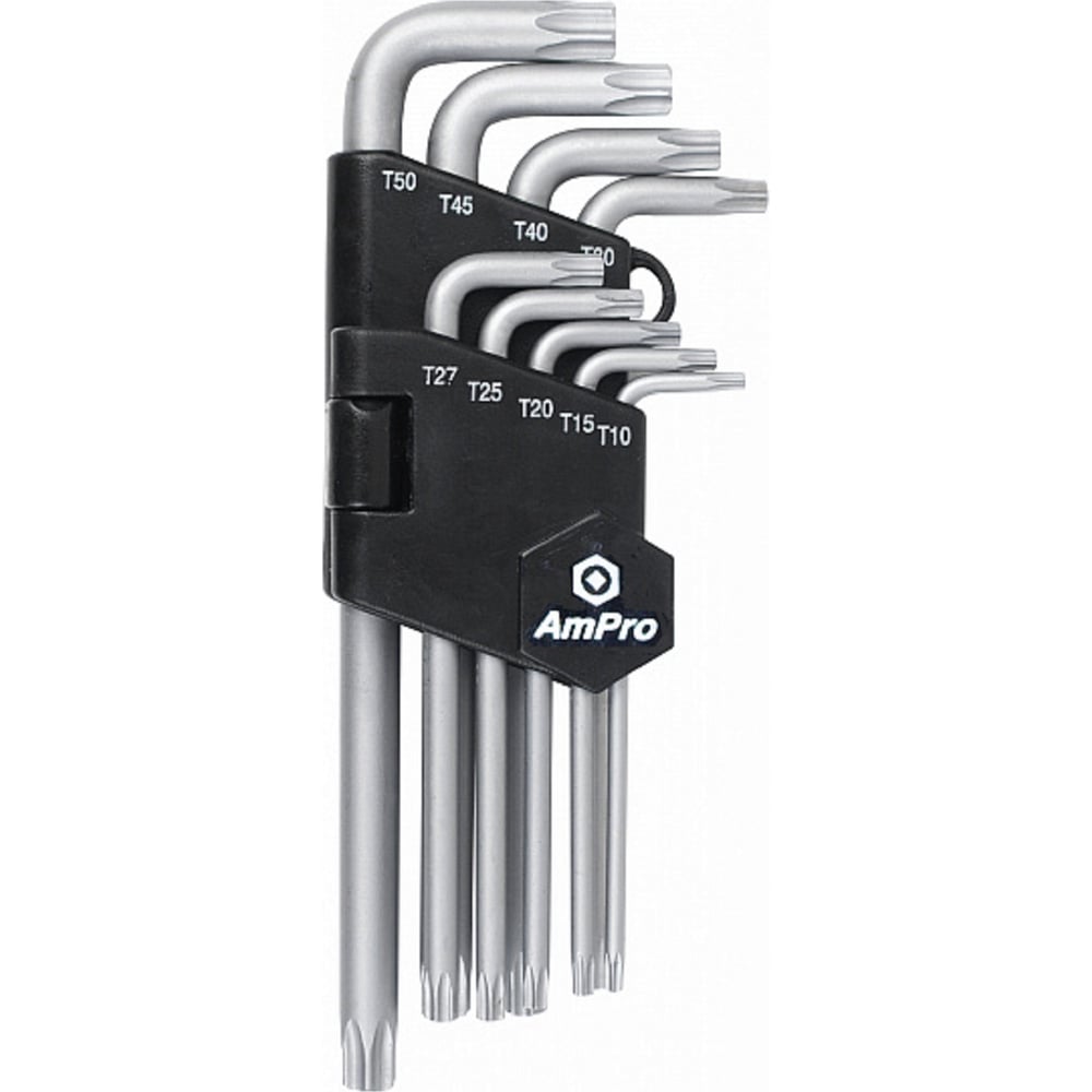 Набор Г-образных ключей AmPro TORX, длинные, 9 предметов T22934 ...