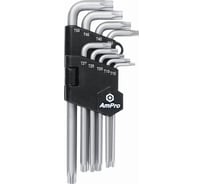 Набор Г-образных ключей AmPro TORX, длинные, 9 предметов T22934