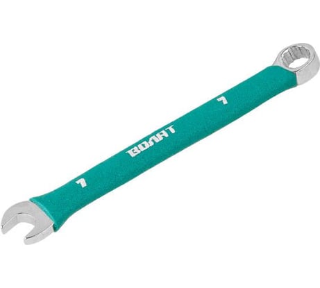 Комбинированный ключ ВОЛАТ 7 мм в прорезиненной оплетке 16060-07