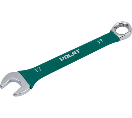 Комбинированный ключ ВОЛАТ 17 мм в прорезиненной оплетке 16060-17