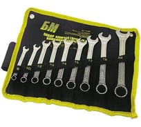 Набор ключей БМ КГК 8-22 мм 9 предметов тетроновая сумка CrV 971409