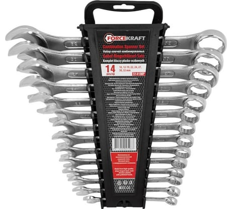 Набор комбинированных ключей Forcekraft 14 предметов FK-5141MP(50976)