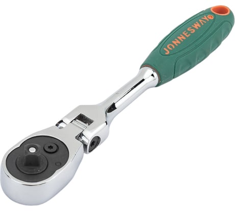 Трещоточная рукоятка Jonnesway R4102 с шарниром 1/4 DR, 36 зубцов, 155 мм 46382
