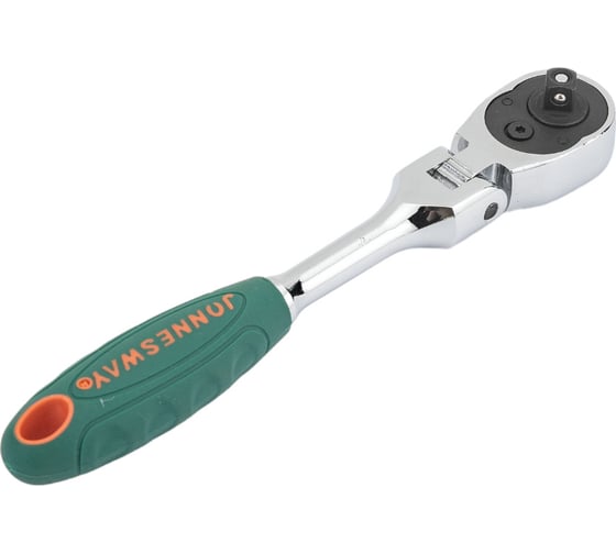 Трещоточная рукоятка Jonnesway R4102 с шарниром 1/4 DR, 36 зубцов, 155 мм 46382