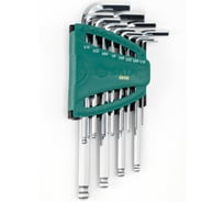 Шестигранники SATA 12 предметов, угловые сферические концы, пластиковый блистер S2 09106