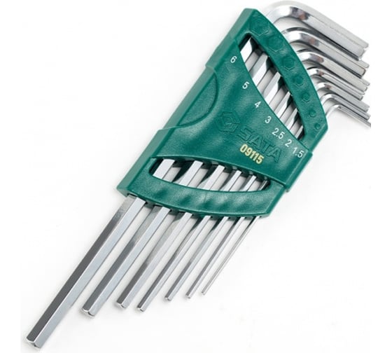 Шестигранники SATA 7 предметов пластиковый блистер SVCM+ 09115 1