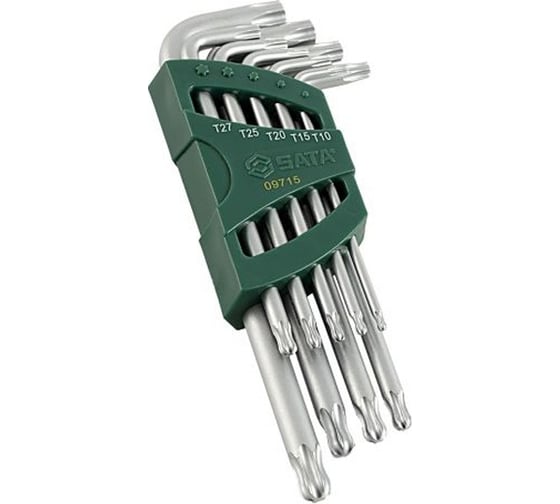 Шестигранники SATA 9 предметов TORX пластиковый блистер S2 09715 1