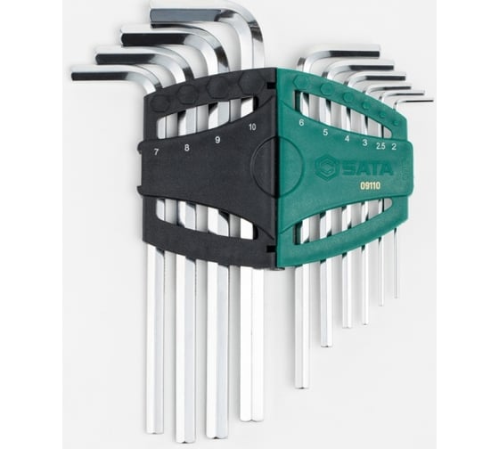 Шестигранники SATA 10 предметов пластиковый блистер SVCM+ 09110