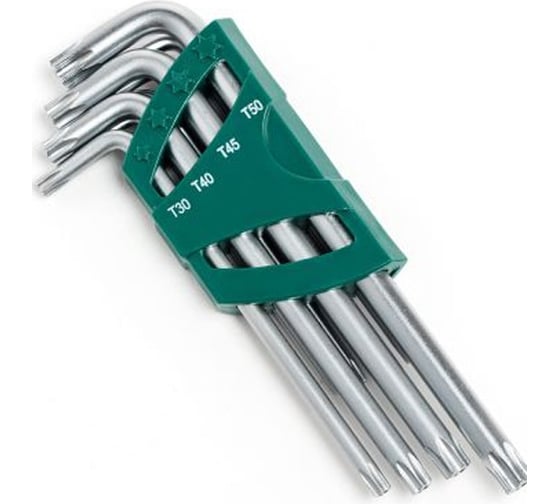 Шестигранники SATA 9 предметов TORX пластиковый блистер S2 09702