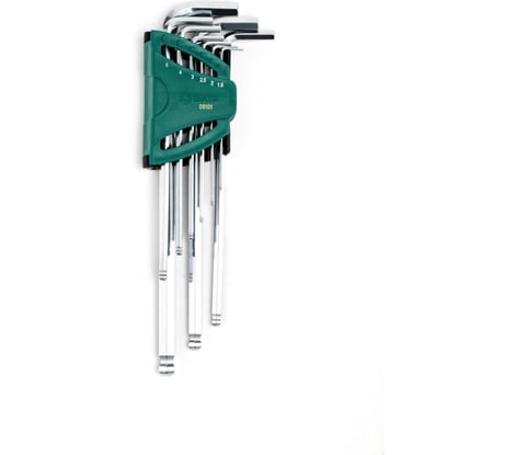 Шестигранники SATA 9 предметов сферические концы пластиковый блистер SVCM+ 09101